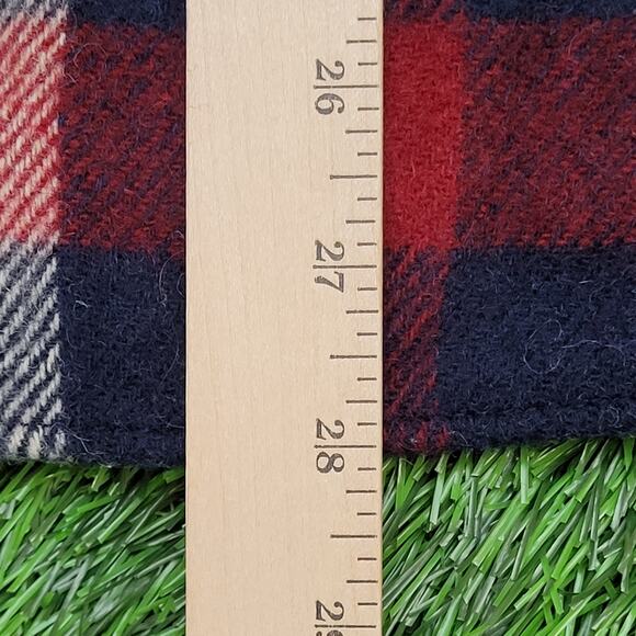 Vintage 80s Woolrich Wool Flannel Shirt Medium 20x28 Plaid - Picture 10 of 11
